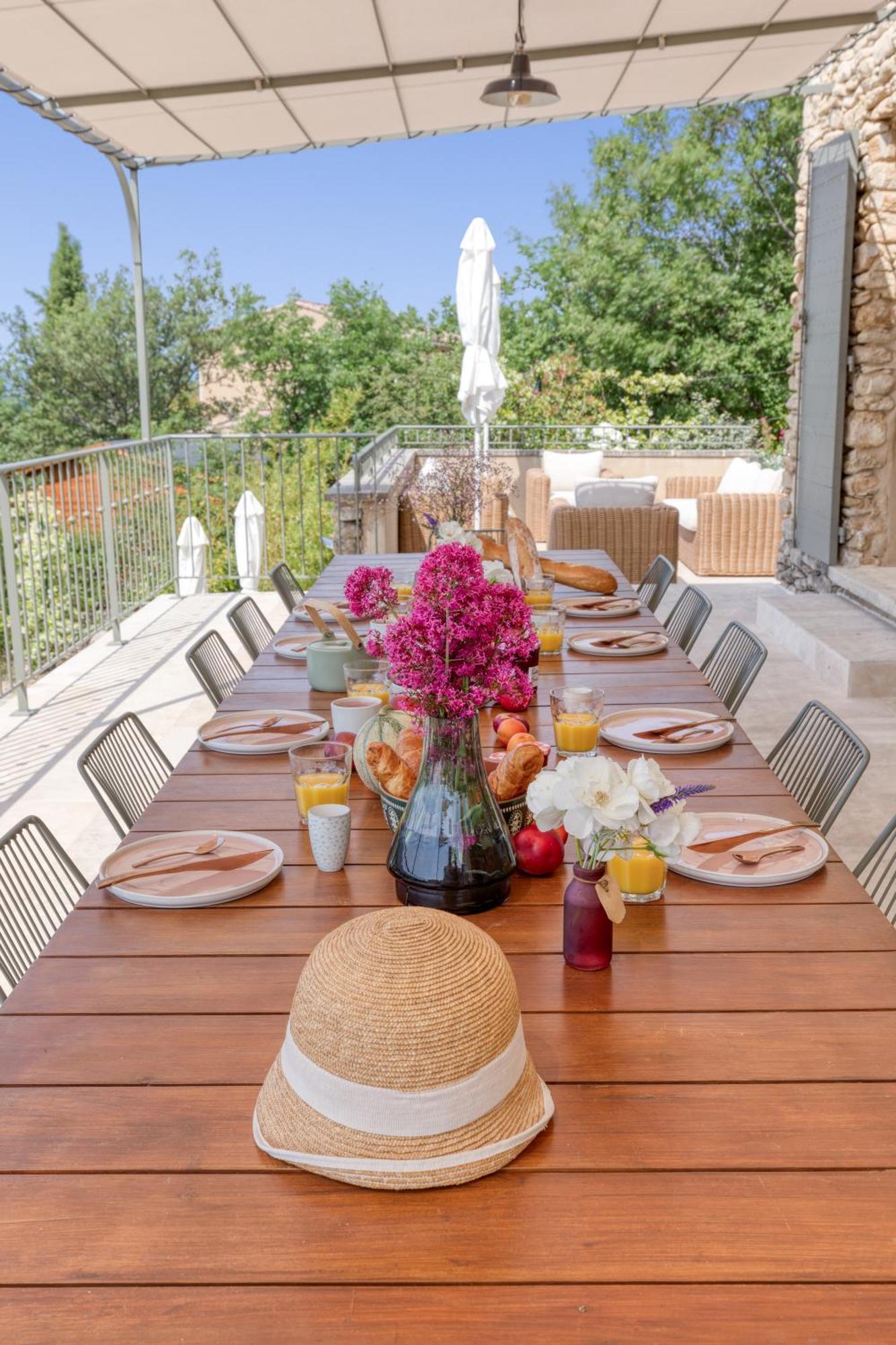 Bastide De Viens - Vue Luberon, Piscine Chauffee, Boulodrome Βίλα Εξωτερικό φωτογραφία